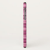 Pixel Plaid_Magenta-Black Case-Mate iPhone Hülle (Hinten/Links)