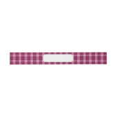 Pixel Plaid_Magenta-Black Einladungsbanderole (Flach)