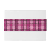 Pixel Plaid_Magenta-Black Einladungsbanderole (Rückseitenbeispiel)