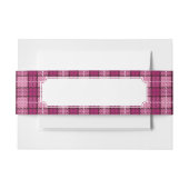 Pixel Plaid_Magenta-Black Einladungsbanderole (Vorderseite Beispiel)
