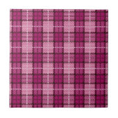 Pixel Plaid_Magenta-Black Fliese (Vorderseite)