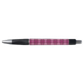Pixel Plaid_Magenta-Black Kugelschreiber (Vorderseite)