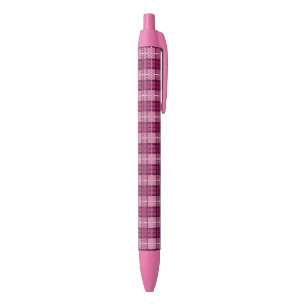 Pixel Plaid_Magenta-Black Kugelschreiber