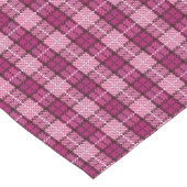Pixel Plaid_Magenta-Black Kurzer Tischläufer (Ecke)