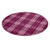 Pixel Plaid_Magenta-Black Schneidebrett (Ecke)
