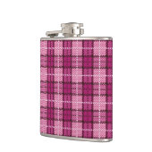 Pixel Plaid_Magenta-Schwarz Flachmann (Links)