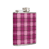 Pixel Plaid_Magenta-Schwarz Flachmann (Rechts)