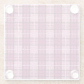 Pixel Plaid_Magenta-Schwarz Glasuntersetzer (Rückseite)