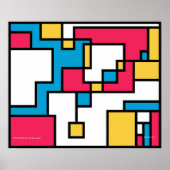 Pixel-Plastik-Poster Poster (Vorne)