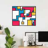 Pixel-Plastik-Poster Poster (Heimbüro)