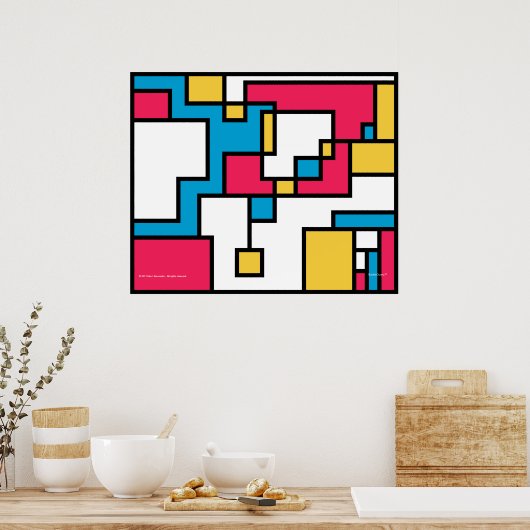 Pixel-Plastik-Poster Poster (Küche)