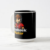 Pixel Playbook Master Zweifarbige Tasse (Vorderseite Links)