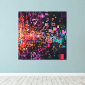 Pixel-Portal Leinwanddruck (Insitu (Holzboden))