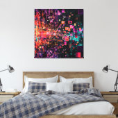 Pixel-Portal Leinwanddruck (Insitu (Schlafzimmer))