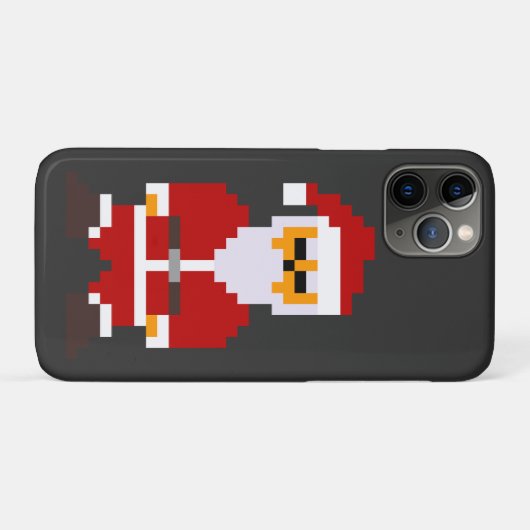Pixel Pose Weihnachtsmann Case-Mate iPhone Hülle (Rückseite (Horizontal))