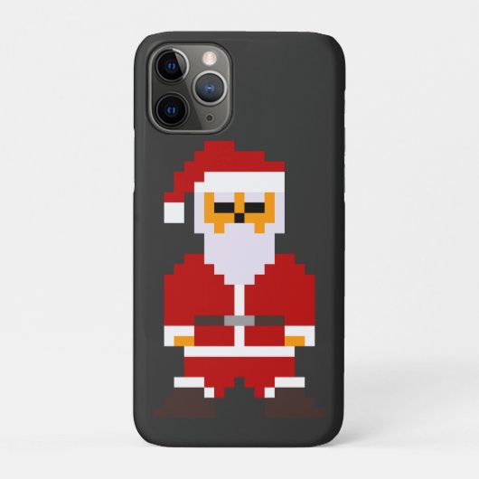 Pixel Pose Weihnachtsmann Case-Mate iPhone Hülle (Rückseite)