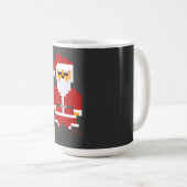 Pixel Pose Weihnachtsmann Kaffeetasse (VorderseiteRechts)