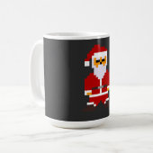 Pixel Pose Weihnachtsmann Kaffeetasse (Vorderseite Links)