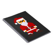 Pixel Pose Weihnachtsmann Notizblock (Rechte Seite)