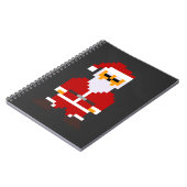 Pixel Pose Weihnachtsmann Notizblock (Linke Seite)