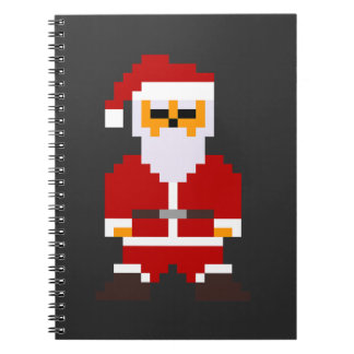 Pixel Pose Weihnachtsmann Notizblock