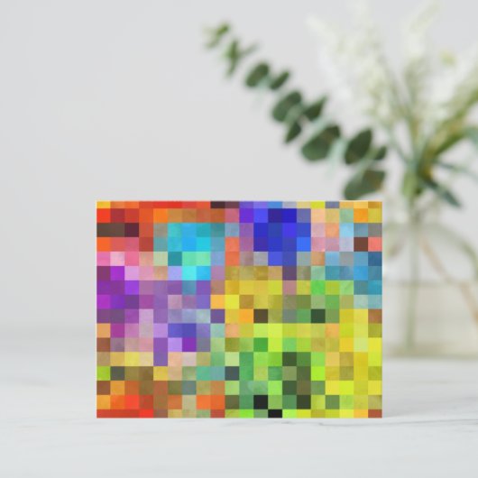 Pixel Postkarte (Stehend Vorderseite)