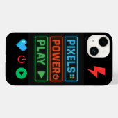 Pixel Power Play iPhone Case - Retro Gamer Phone (Rückseite (Horizontal))