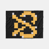 Pixel Pretzel 80er Videospiel Einfache Halloween-G Fleecedecke (Vorderseite (Horizontal))