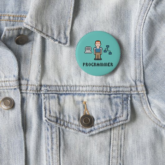 Pixel-Programmierer-runder Knopf Button (Beispiel)