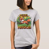 Pixel Prowler - 16-Bit-Sprungfox T-Shirt (Vorderseite)