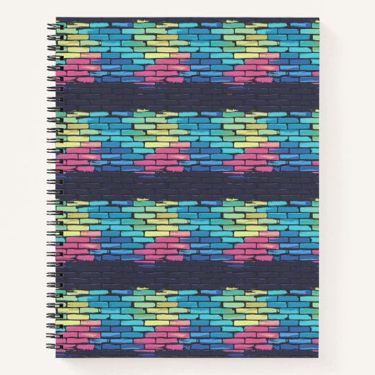 "Pixel Punk: Neon Mortar Mutiny" Notizblock (Vorderseite)