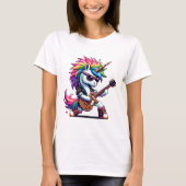 Pixel Punk Rock Unicorn T-Shirt (Vorderseite)