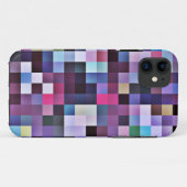 Pixel quadriert iPhone 5 Fall - Purpur Case-Mate iPhone Hülle (Rückseite (Horizontal))