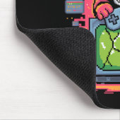 Pixel Rage Cat Retro Gamer Glitch In 8-bit Style 1 Mousepad (Ecke)