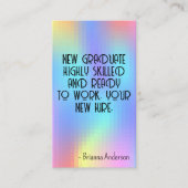 Pixel-Rainbow-Hintergrund Visitenkarte (Vorderseite)