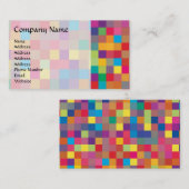 Pixel-Rainbow-Square-Muster Visitenkarte (Vorne/Hinten)
