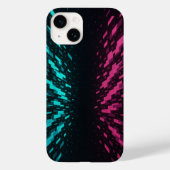 Pixel Reality iPhone Case - Neon Cyber Art (Rückseite)