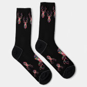 Pixel Reindeer Ugly Sweater Christmas Socks Socken (Rechts)
