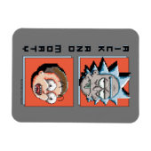 Pixel, Rick und Morty Panel Grafik Magnet (Horizontal)