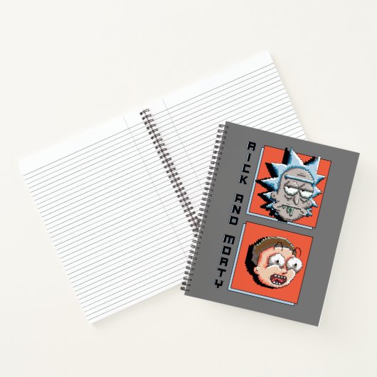 Pixel-Rick und Morty-Panel-Grafik Notizblock (Innenseite)