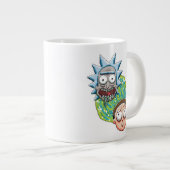 Pixel Rick und Morty Portal Grafik Jumbo-Tasse (Vorderseite Rechts)