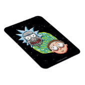 Pixel Rick und Morty Portal Grafik Magnet (Rechte Seite)