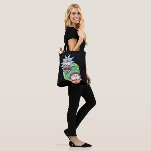 Pixel Rick und Morty Portal Grafik Tasche (Am Model)