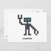 Pixel_Robot Postkarte (Vorne/Hinten)