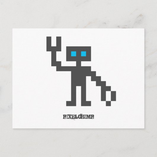 Pixel_Robot Postkarte (Vorderseite)