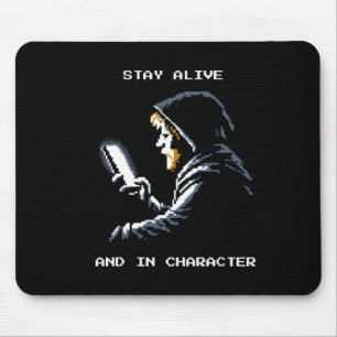 Pixel-Rollenspiel Retro-Gamer-Vibes  Mousepad