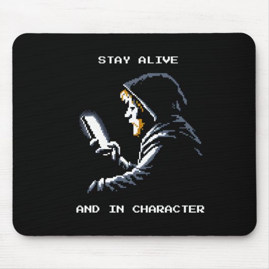 Pixel-Rollenspiel Retro-Gamer-Vibes  Mousepad (Vorne)