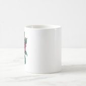 Pixel-Rose – Retro-Blumenkunst Kaffeetasse (Mittel)