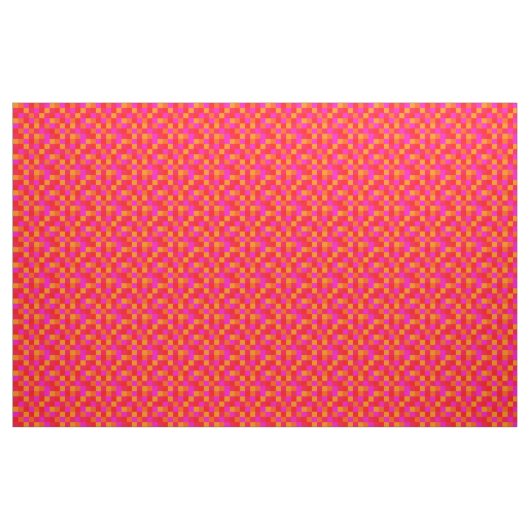 Pixel Rot Orange Pink Farben Pattern Stoff (Yard (91,4 cm))