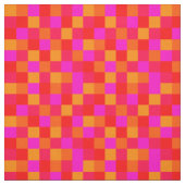 Pixel Rot Orange Pink Farben Pattern Stoff (Muster)